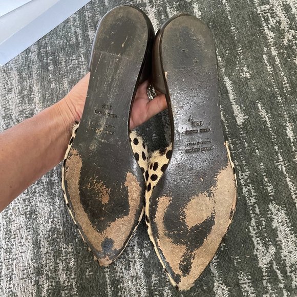 COPY - Jenni Kayne d'orsay cheetah/brown flats, size 39.5 / 9.5 / 9 - Picture 3 of 7